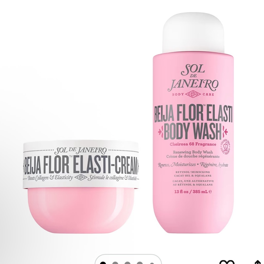 Sol de Janeiro Pink Beija Flor Elasti-Cream and Body Wash